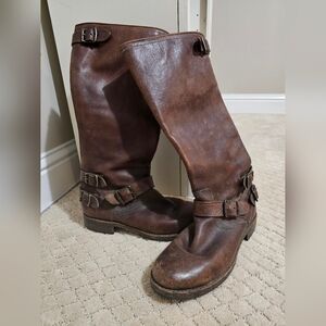 Frye Maple Brown Leather Boots